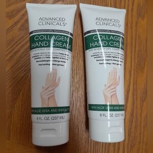 Advanced Clinicals Collagen Hand Cream NWT Size:8fl oz